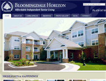 Tablet Screenshot of bloomingdalehorizon.com